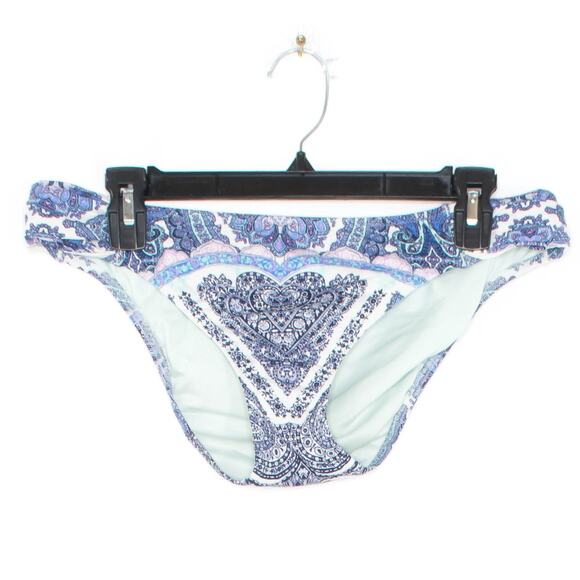 Victorias Secret Womens Swimsuit Knockout Bikini Bottom Blue Size Large GH - Picture 1 of 2